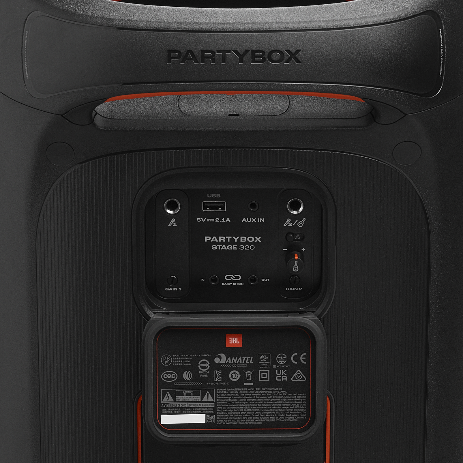 JBL PartyBox Stage 320 Bluetooth Högtalare - Svart - Original - 3
