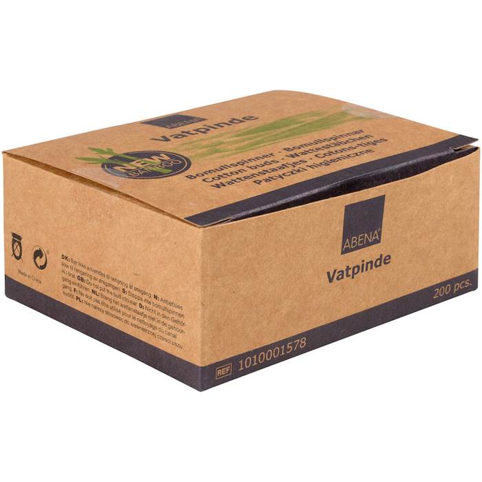Bomullspinnar i Bambu 200 st - 2