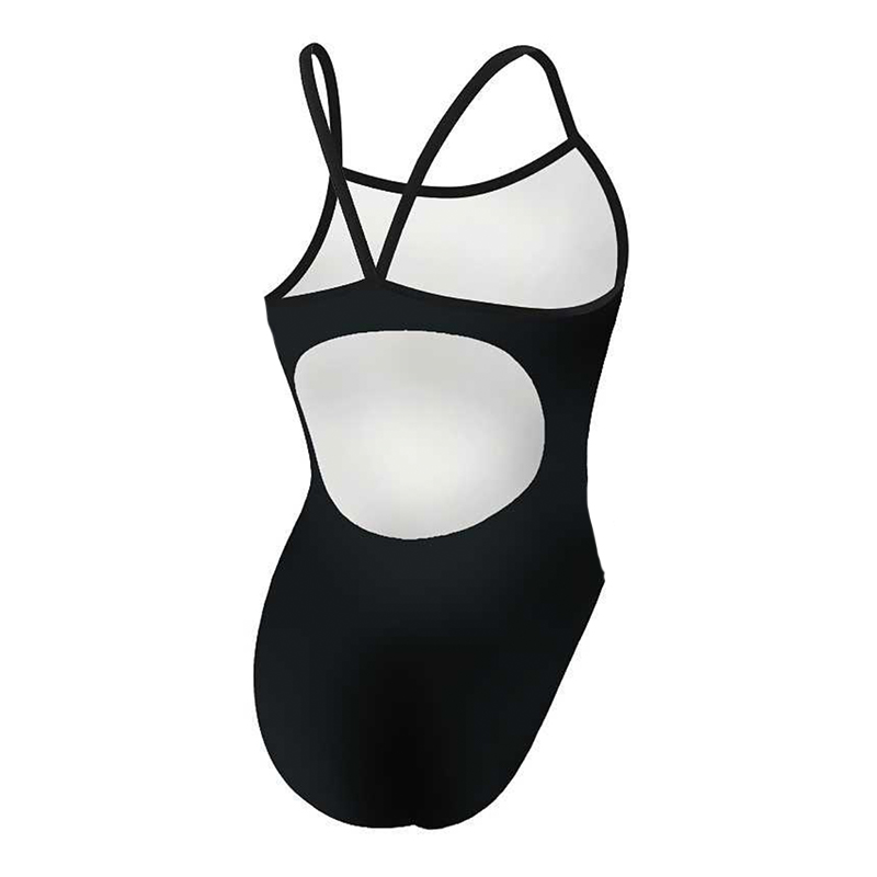 Comfortable black swimsuit for the active girl