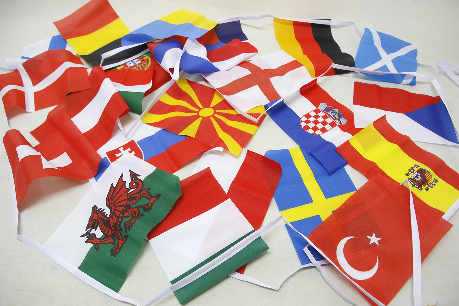 Euro 2021 Nation Bunting 15x22 cm