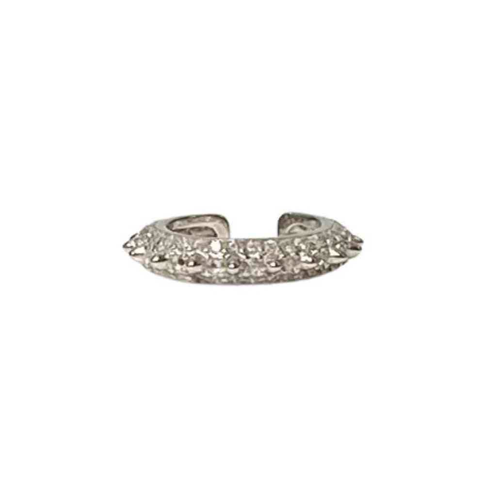 Ear cuff i äkta silver med dekorativa glittriga kristaller