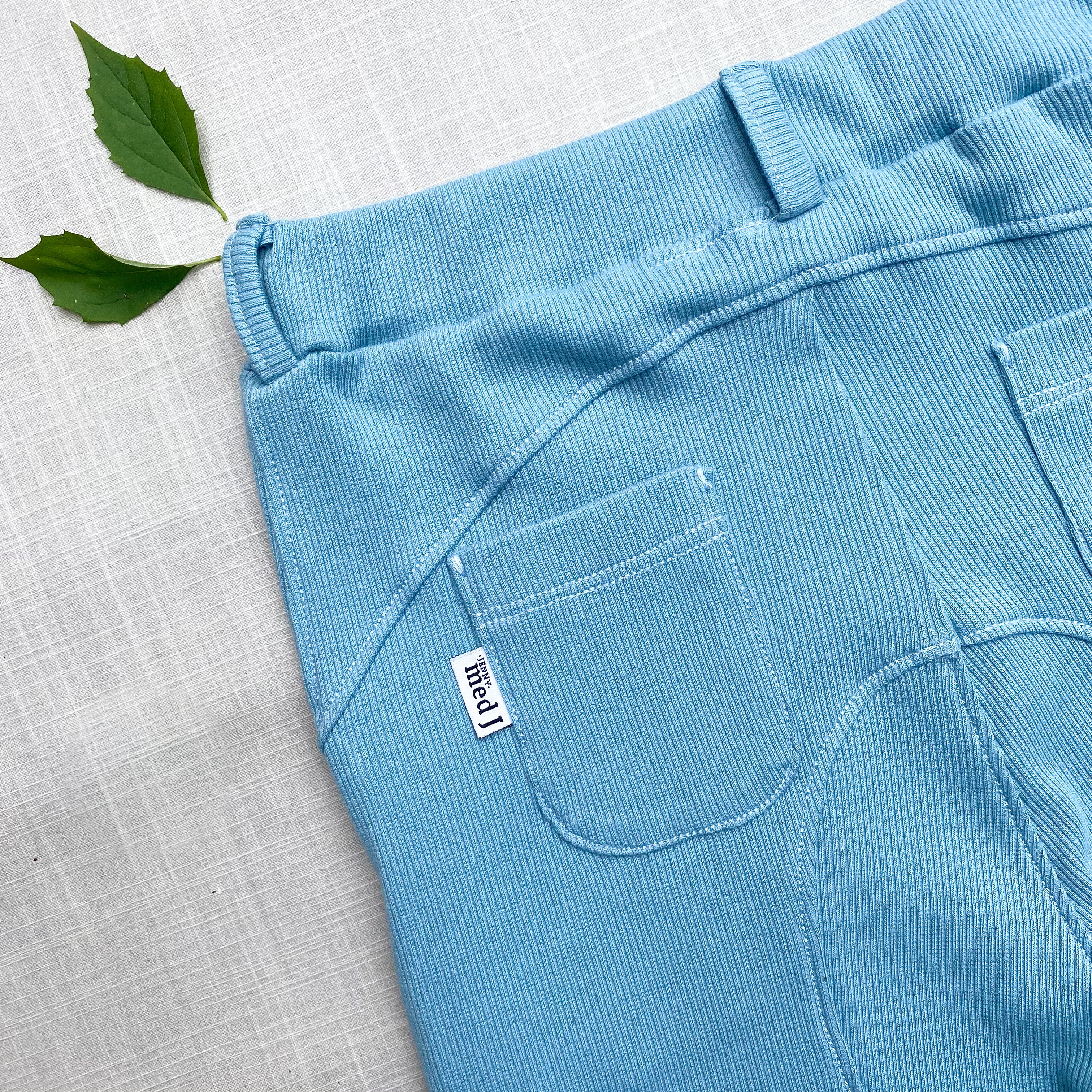 RIBBED JERSEY -  DUSK BLUE (070) - 4