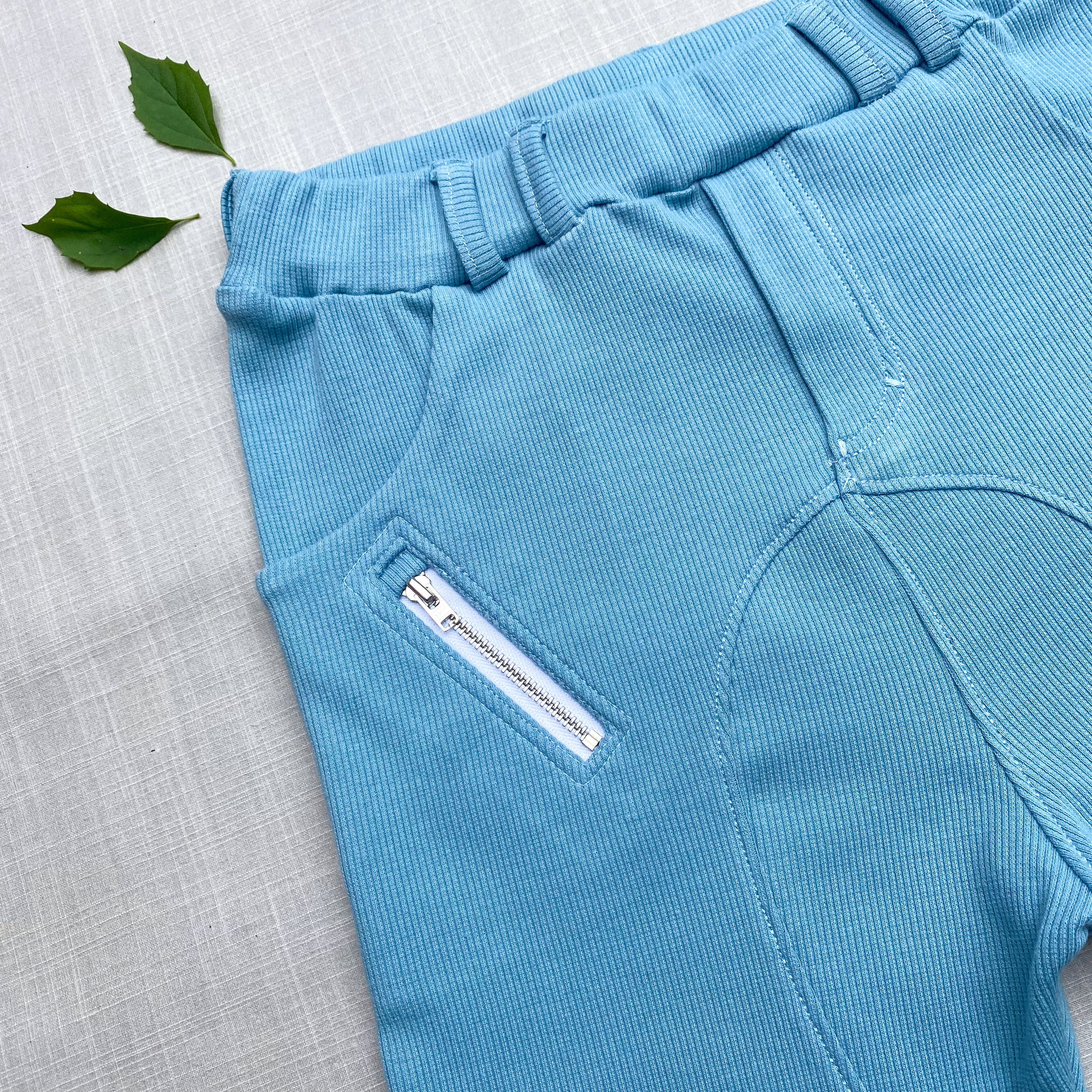 RIBBED JERSEY -  DUSK BLUE (070) - 3