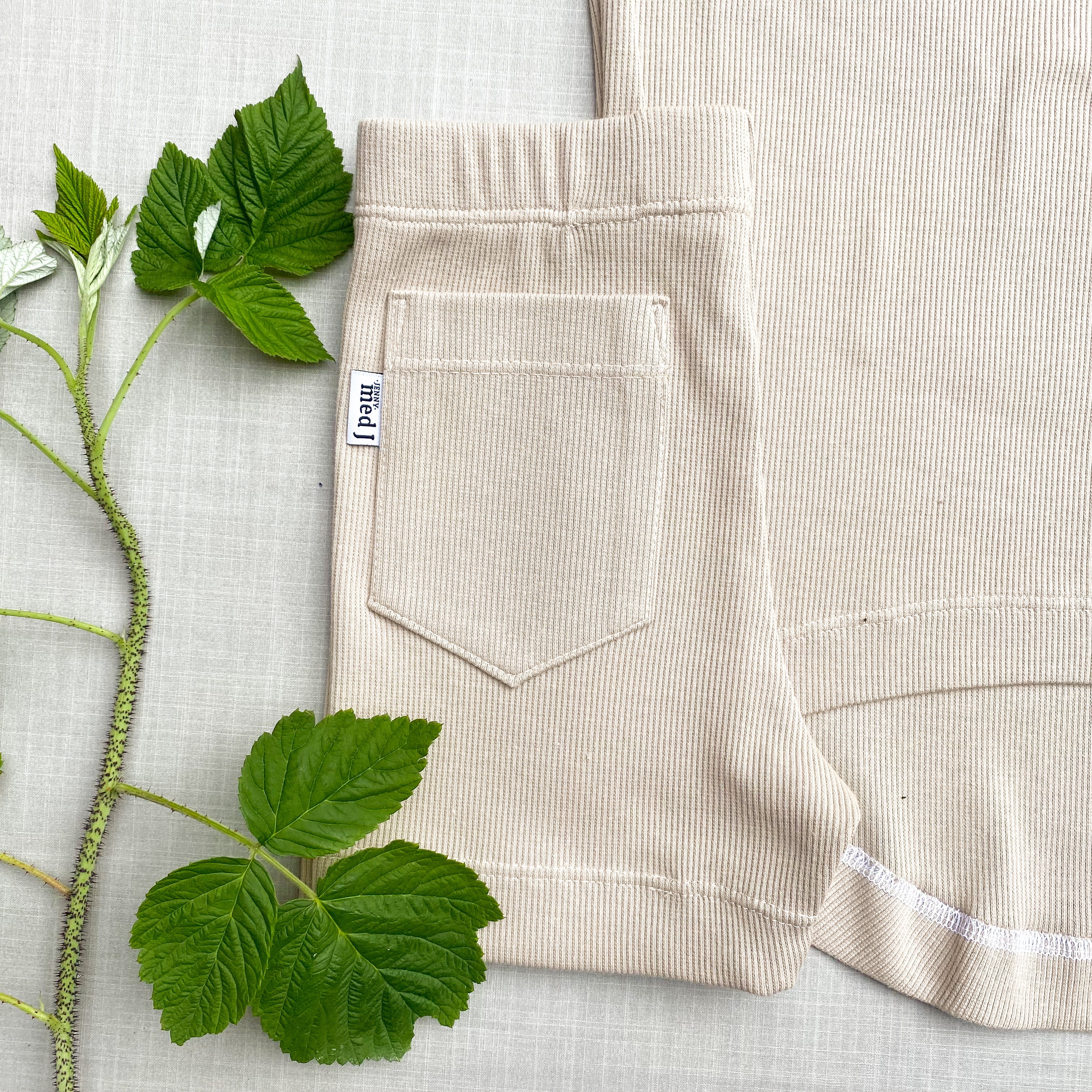 RIBBED JERSEY -  LIGHT TAUPE (060) - 4
