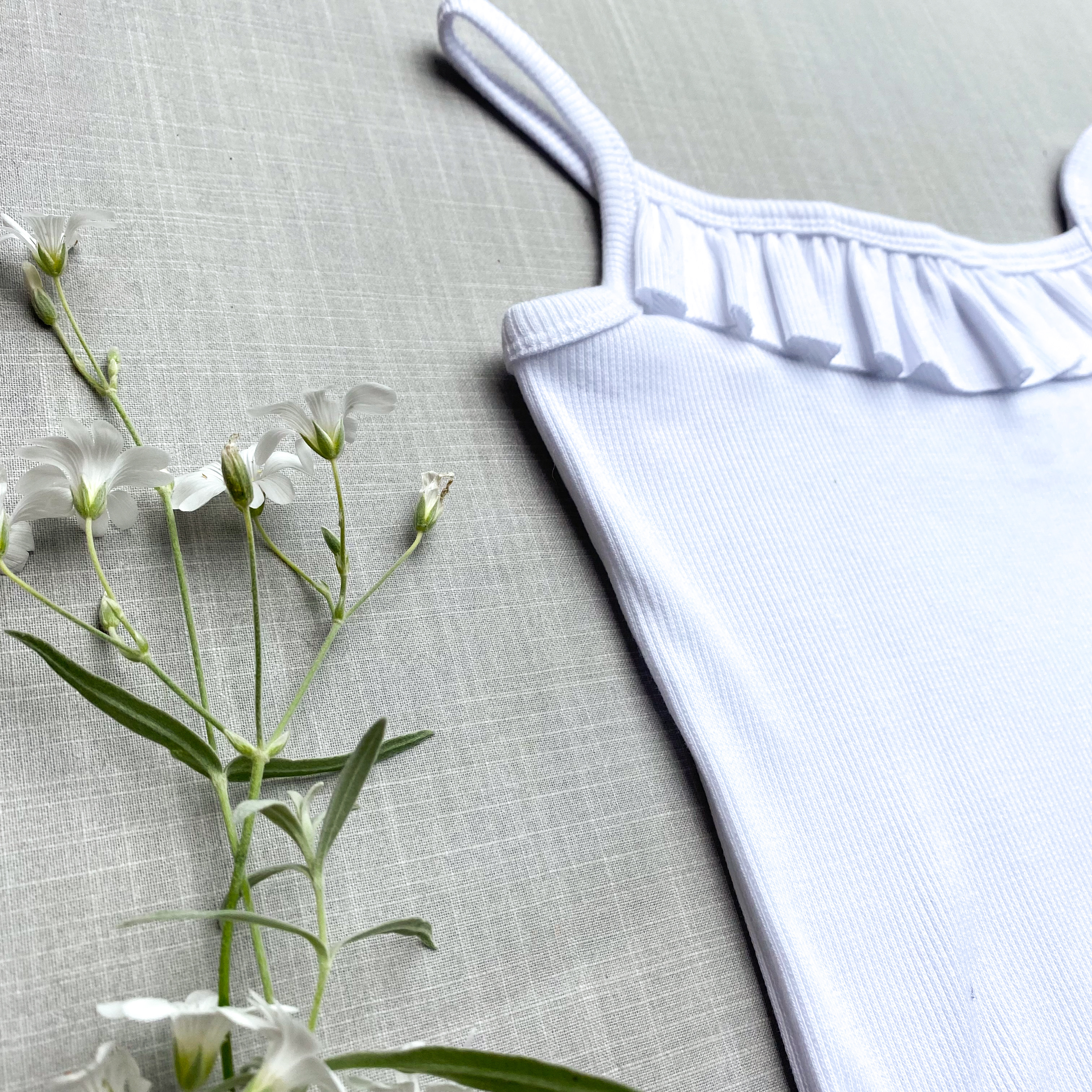 RIBBED JERSEY -  WHITE - 3