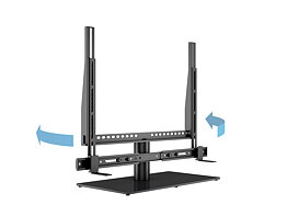 M VESA Tablestand Turn w. Soundbar, Max 42"