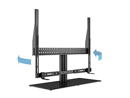 M VESA Tablestand Turn w. Soundbar, Max 65"