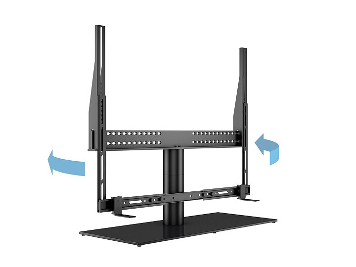 M VESA Tablestand Turn w. Soundbar, Max 65"