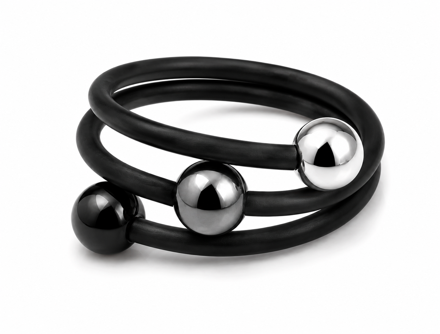 Mimmi ring grå svart silver