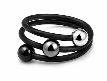 Mimmi ring grå svart silver