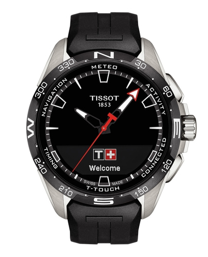 Tissot T121.420.47.051.00 Tissot T-Touch Connect Solar 47 svart gummmiband