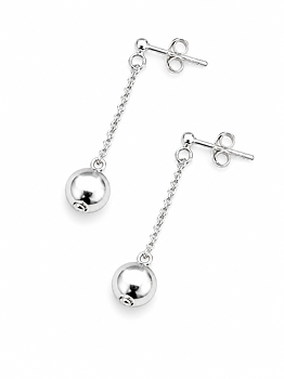 Earrings  Silver Hematite