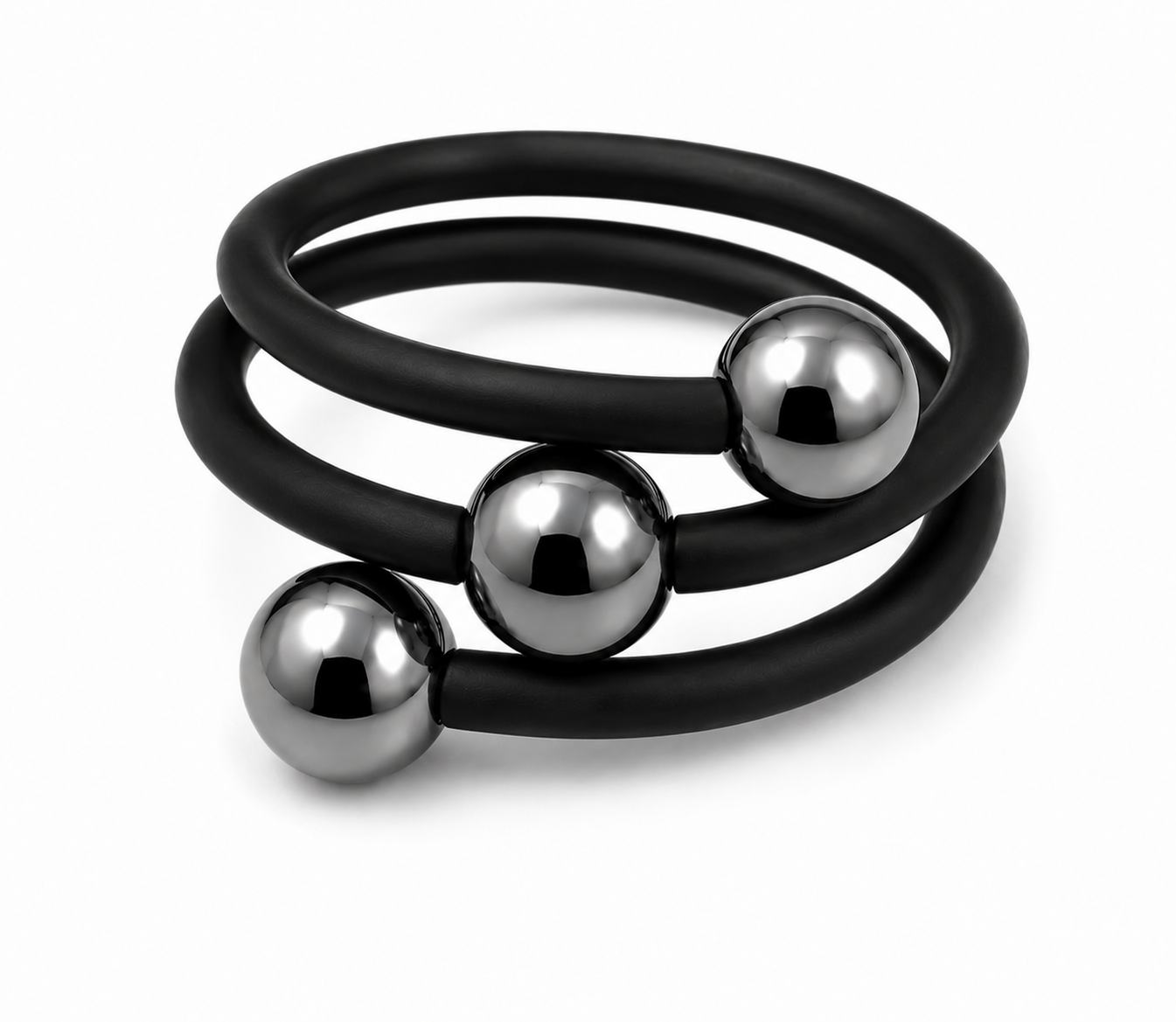 Mimmi Ring Grey black  Hematite