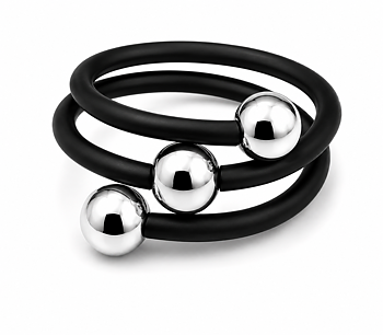 Mimmi ring silverfärgad Hematit