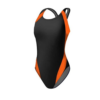 Swimsuit Alabama Orange with V-Back