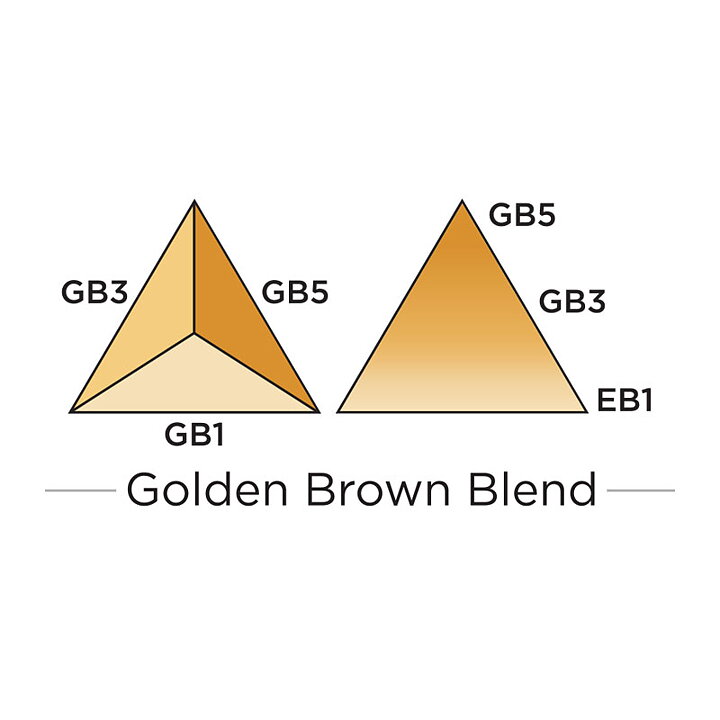 Spectrum Noir Triblend Alcohol Brush Marker - Gold Brown Blend