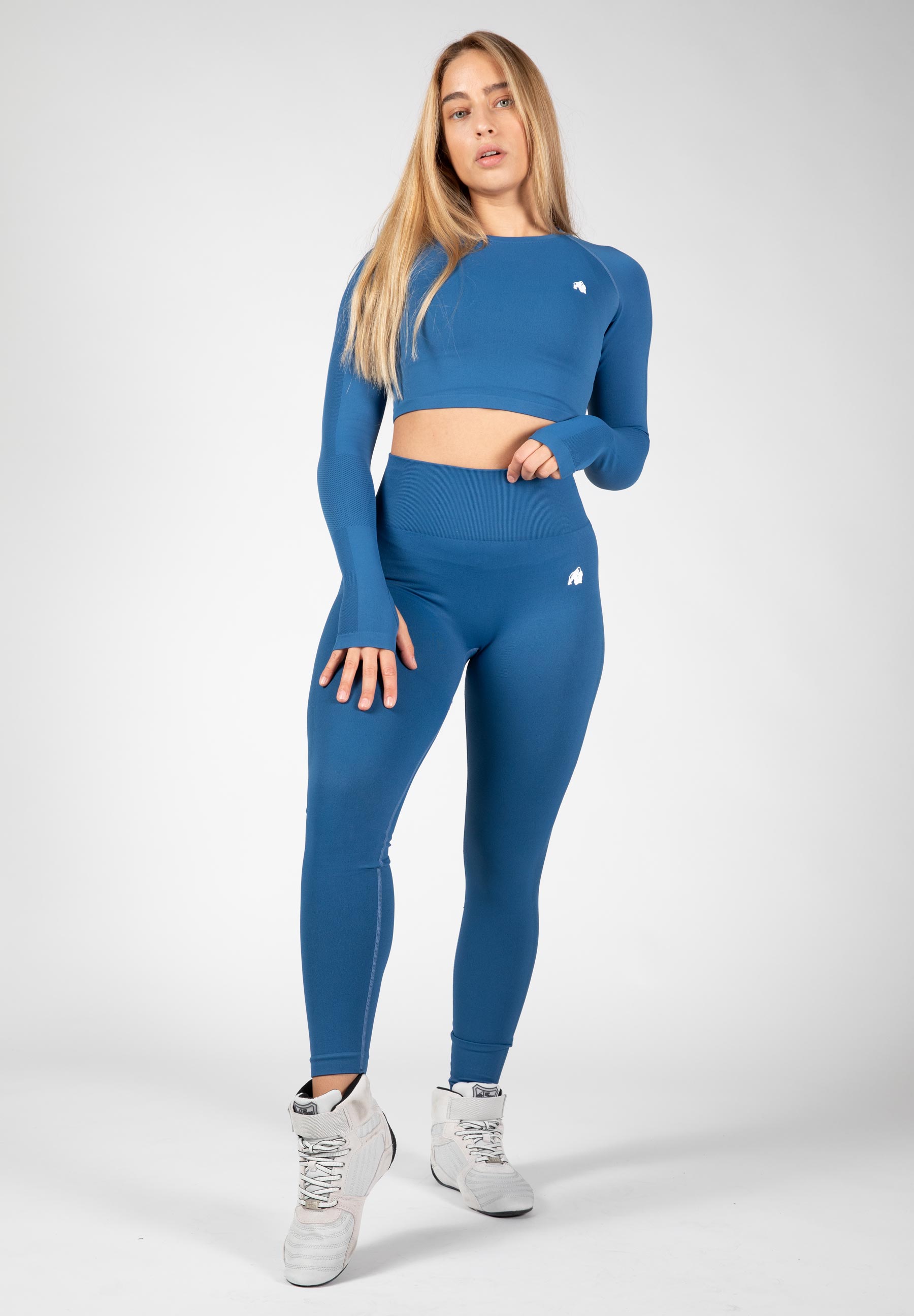 Hilton Seamless Long Sleeve, blue - 6