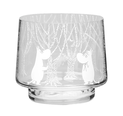 Mumin ljuslykta / skål / minivas 8 cm IN THE WOODS