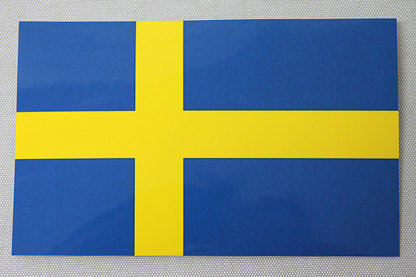 Sweden Sticker 11x7 cm