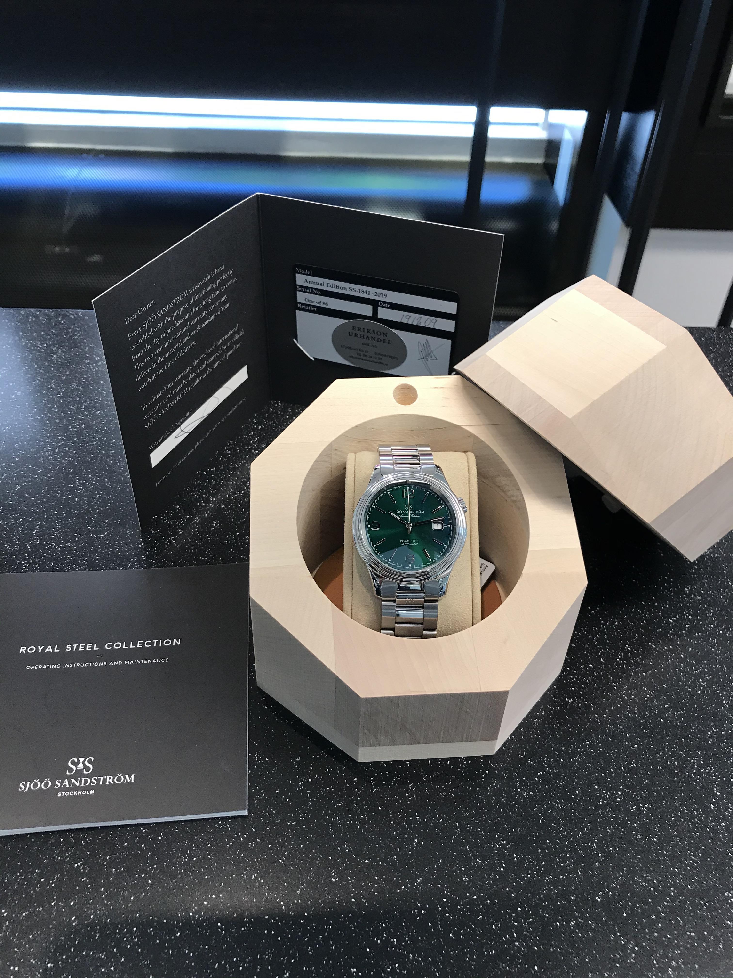 SÅLD 1 juli 2021 för 21.900:- Sjöö Sandström Annual Edition 2019 41 mm - 3