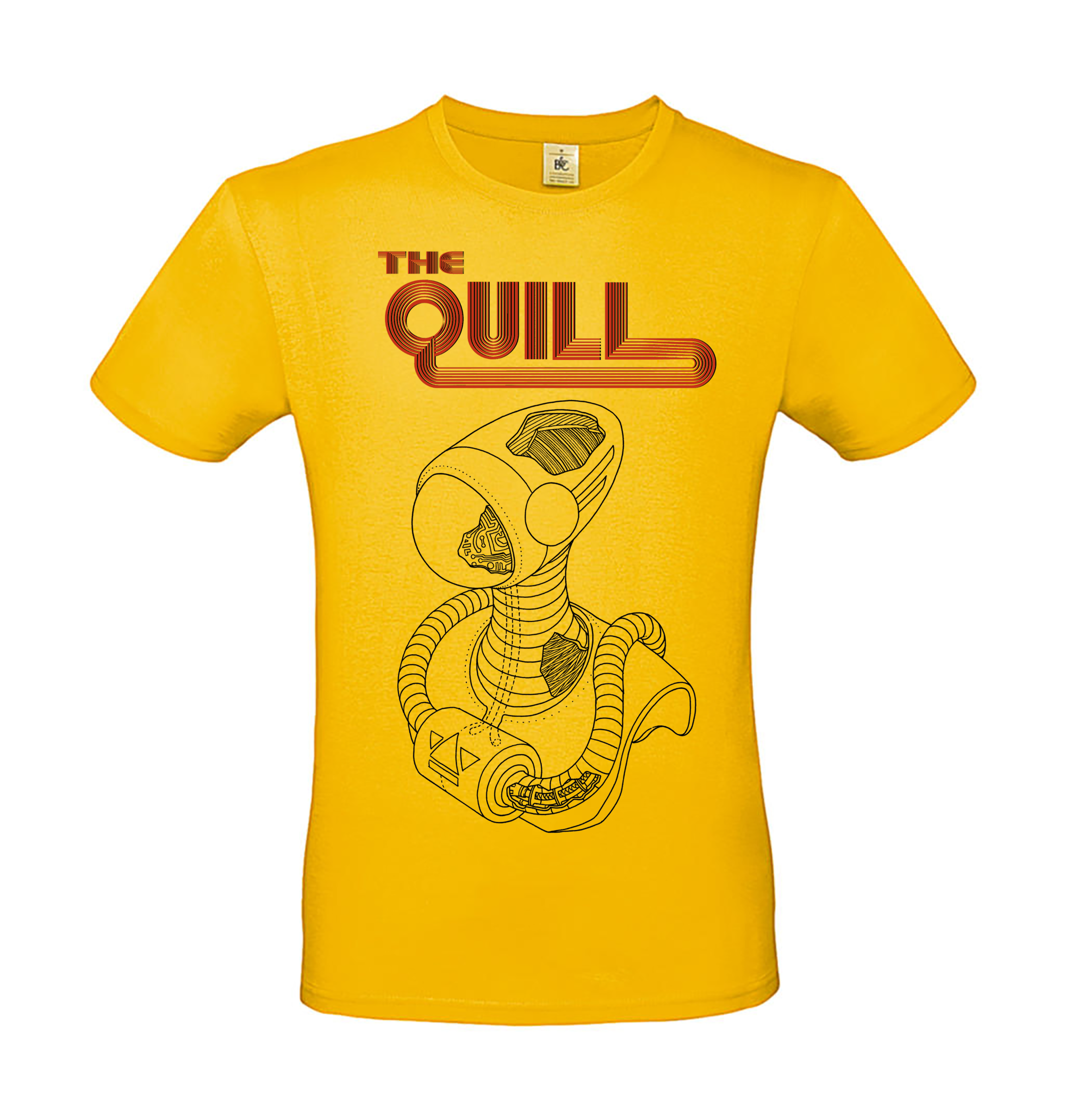 THE QUILL - T-SHIRT, ALIEN (GOLD)