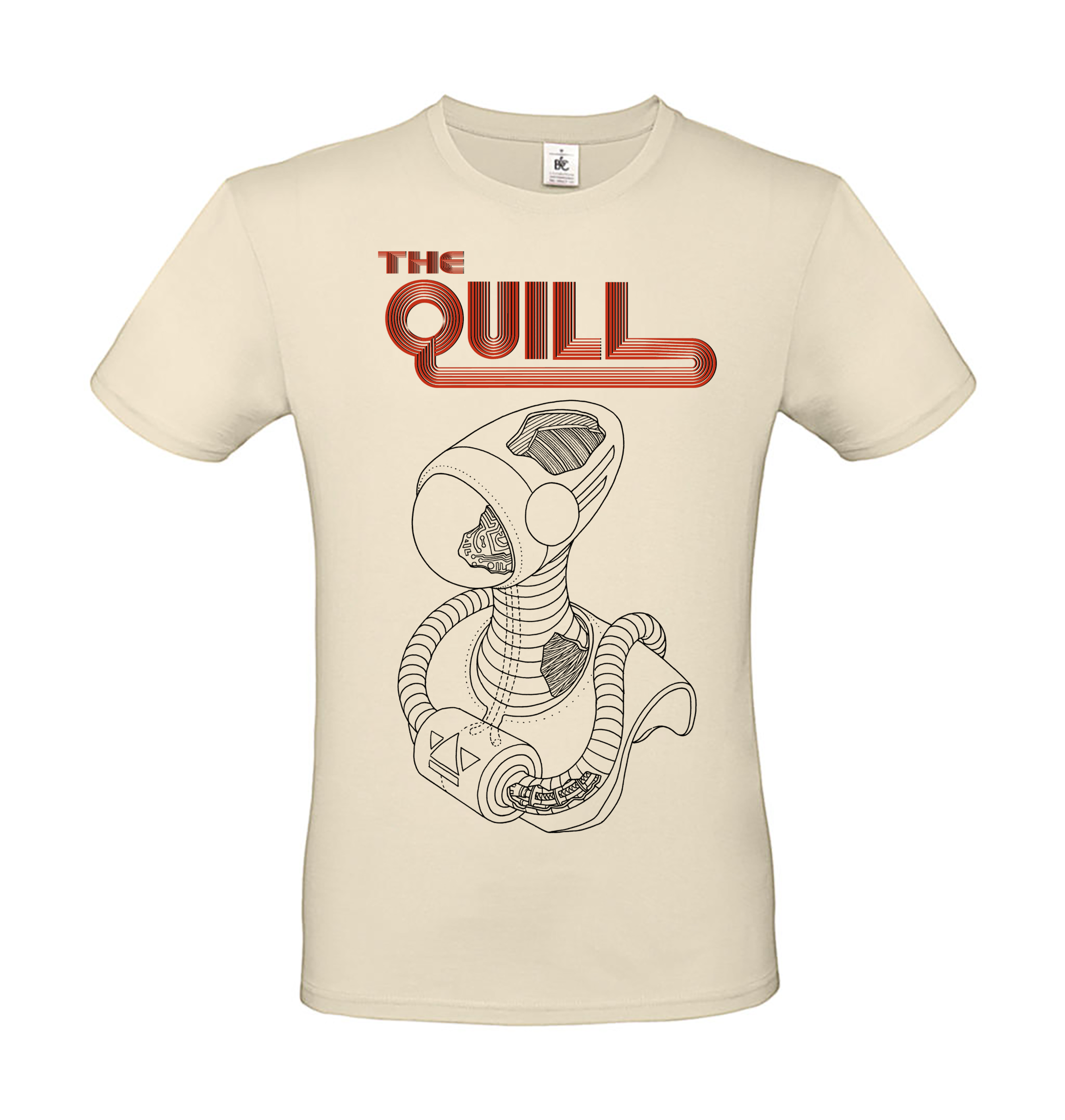 THE QUILL - T-SHIRT, ALIEN (NATURAL)