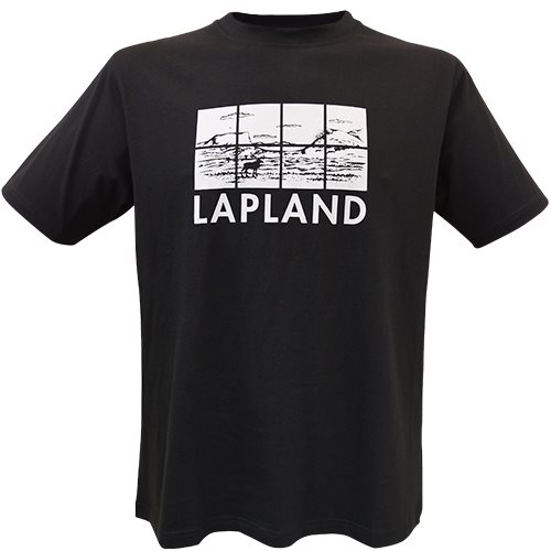 T-SHIRT FROST LAPLAND, REN, SVART, 