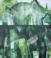 "Ängalikt" tavla akryl orginal