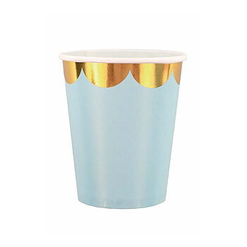 Pappmugg blå/guld - Jabadabado