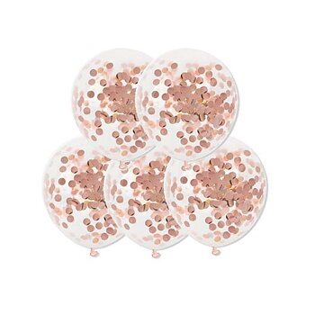 KONFETTIBALLONGER | 5-pack | Rosé