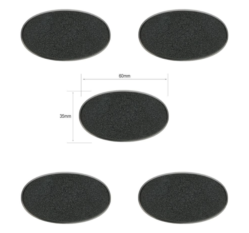 Citadel 60x35mm Oval Bases (5pcs)