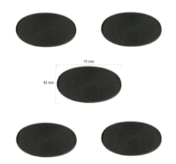 Citadel 75x42mm Oval Bases (5pcs)