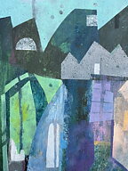 "Blue-violet" tavla akryl orginal