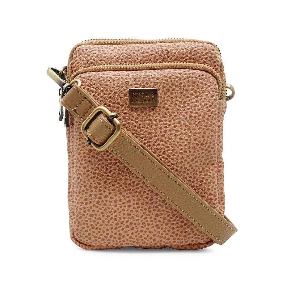 TRIPLE ZIP BAG ROCCA BROWN