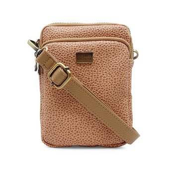 TRIPLE ZIP BAG ROCCA BROWN