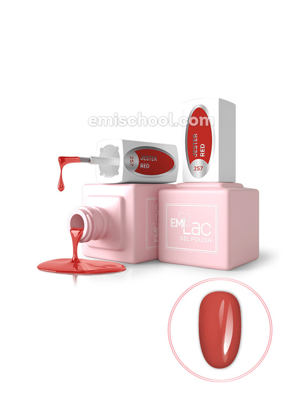 E.MiLac GL Jester Red #257, 9 ml.