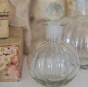 Flacon liten karaff kristallslipad knopp Jeanne d´Arc Living shabby chic lantlig stil