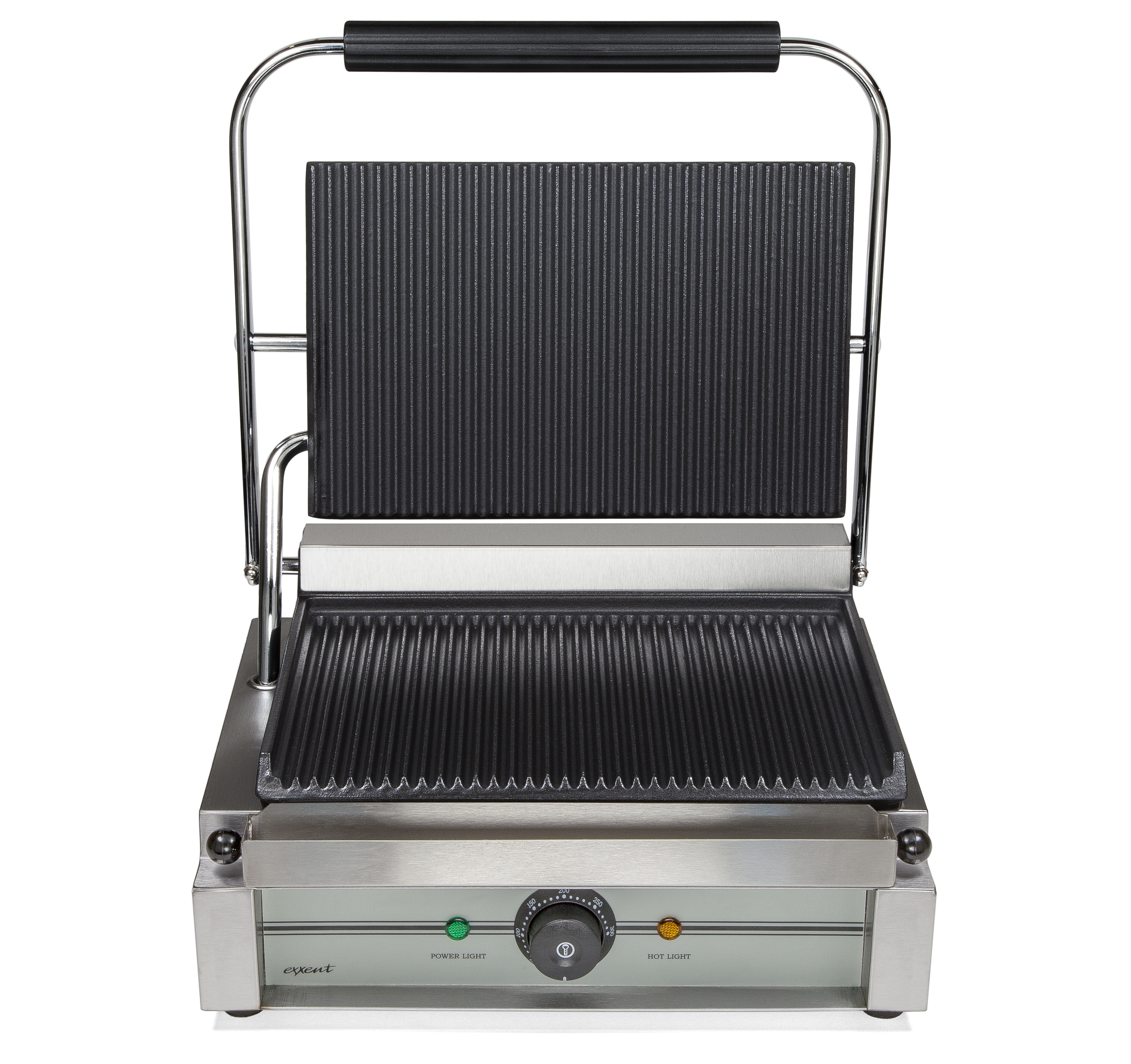 Klämgrill panini, räfflad platta