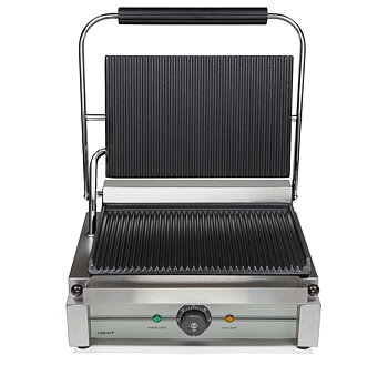 Klämgrill panini, räfflad platta