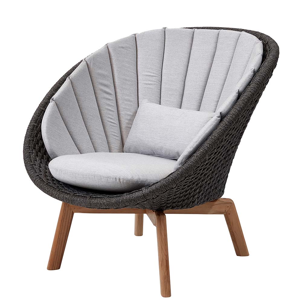 Peacock Lounge Chair Soft Rope - Cane-Line - 4