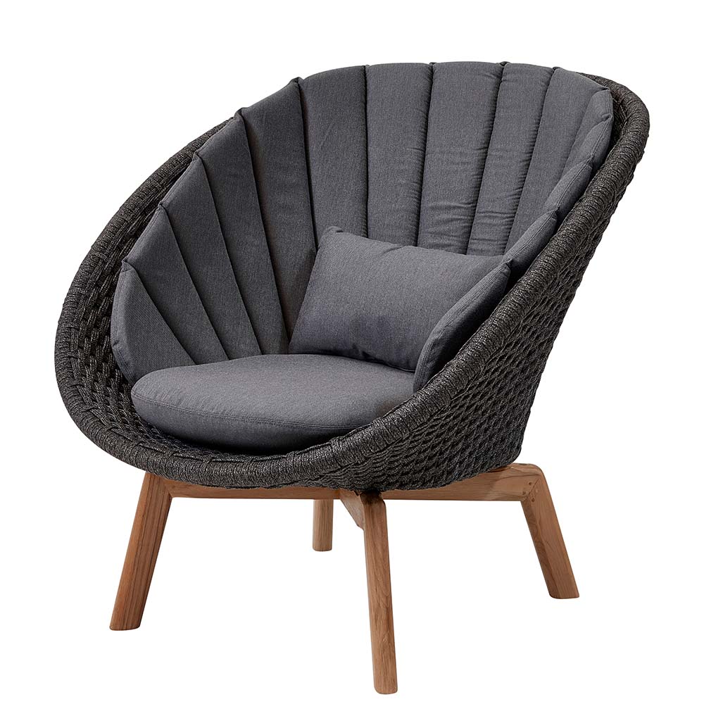 Peacock Lounge Chair Soft Rope - Cane-Line - 5
