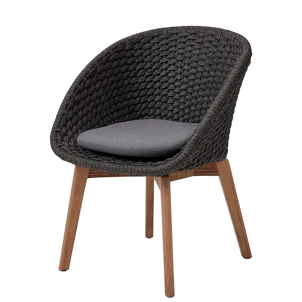 Peacock Dining Chair Matstol Soft Rope - Cane-Line - 3