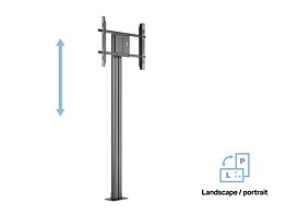 M Public Display Stand 210 HD Single Black w. Floormount