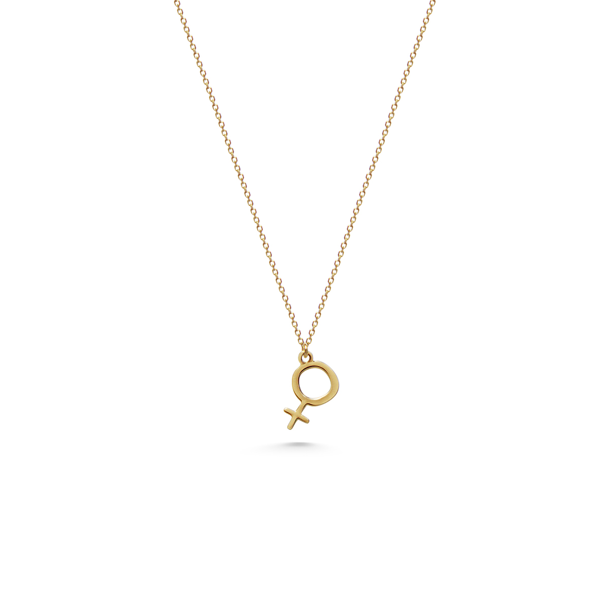 Damen-Symbol-Goldhalskette