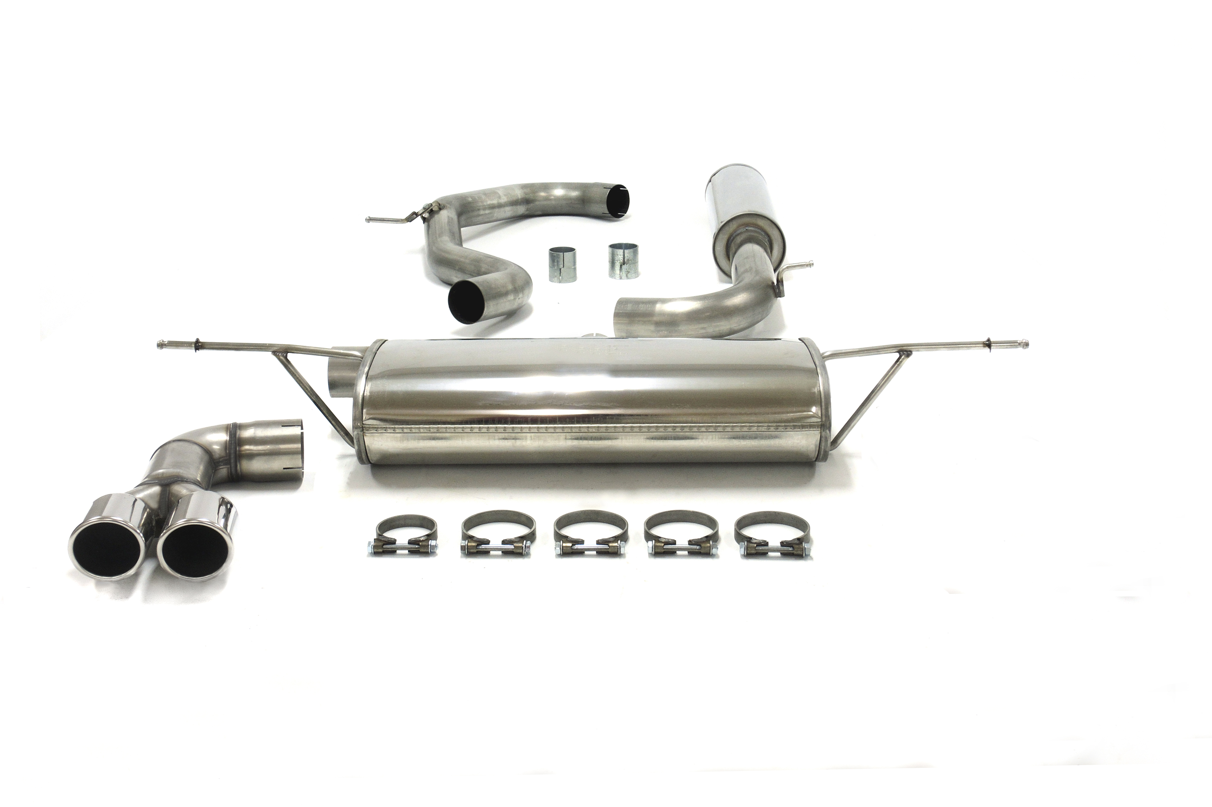 SPORTAVGASSYSTEM 3"  Golf 7 - 2x80 mm (Multilink bakaxel)