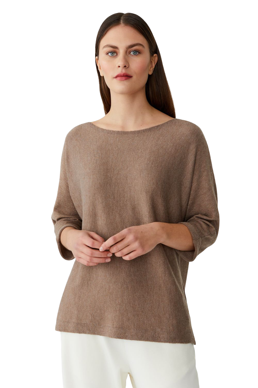 CHATRINA TOP  BRUN - MOVESGOOD