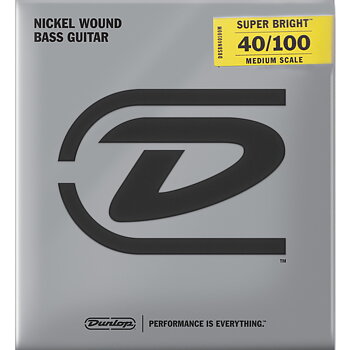 Dunlop Super Bright™ Nickel Bass 040-100 (Medium Scale)