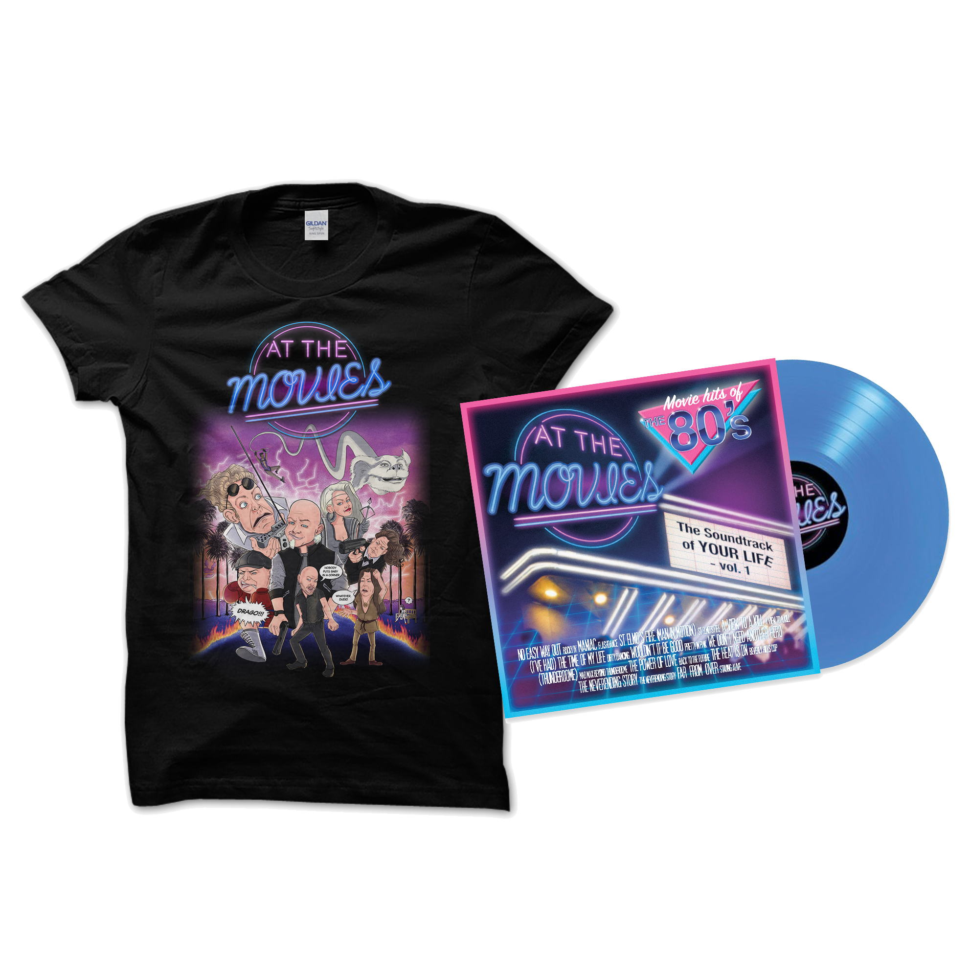 AT THE MOVIES - T-SHIRT & VINYL BUNDLE