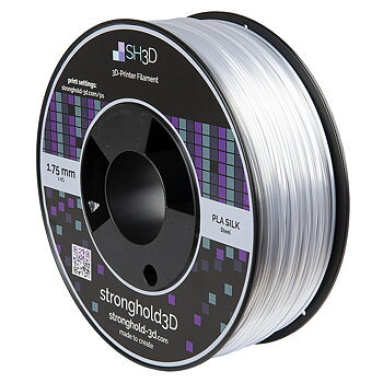 StrongHold PLA SILK filament (1.75mm, 1Kg) - Stål