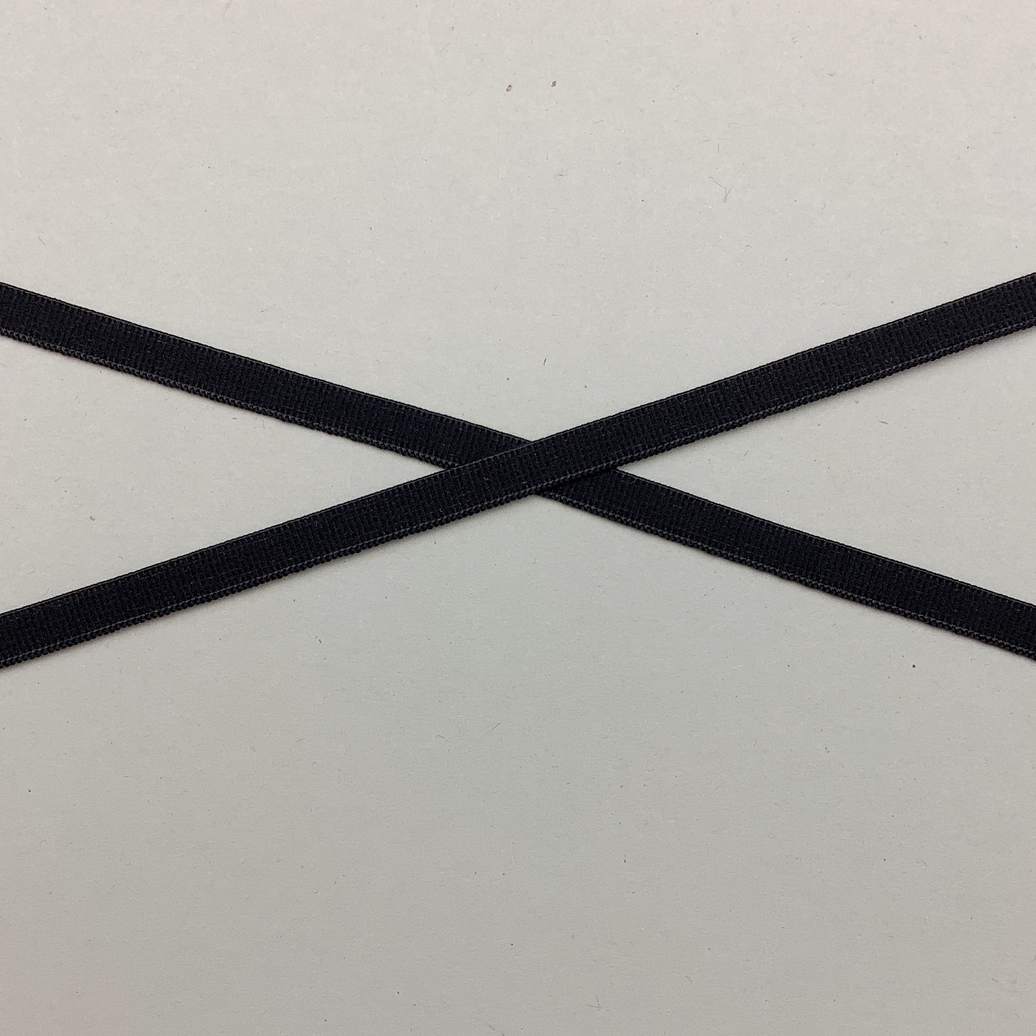 Flossad underklädesresår svart 6mm - CM06